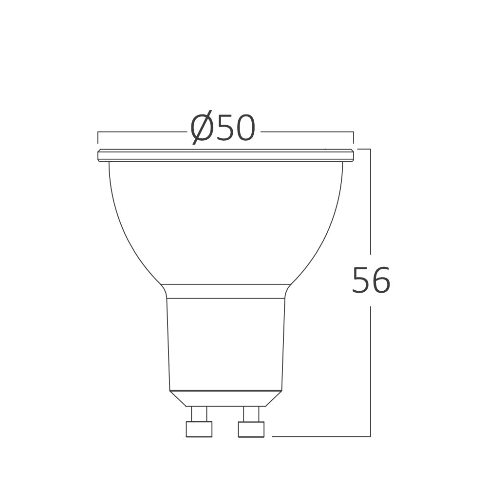 Braytron LED GU10 5,5W (50W) dimmbar 4000K Neutralweiß Reflektorlampe Leuchtmittel 400 Lumen