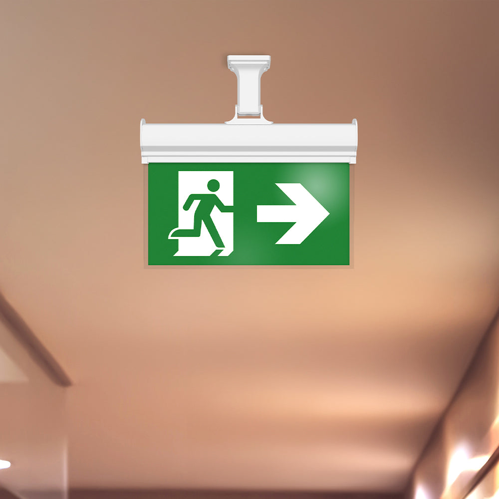 Braytron LED Aufbau Fluchtweg Notleuchte Notlicht Fluchtwegleuchte Notausgang Notbeleuchtung 3W