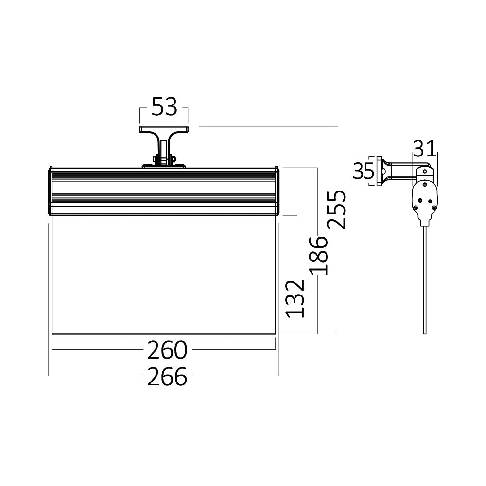 Braytron LED Aufbau Fluchtweg Notleuchte Notlicht Fluchtwegleuchte Notausgang Notbeleuchtung 3W