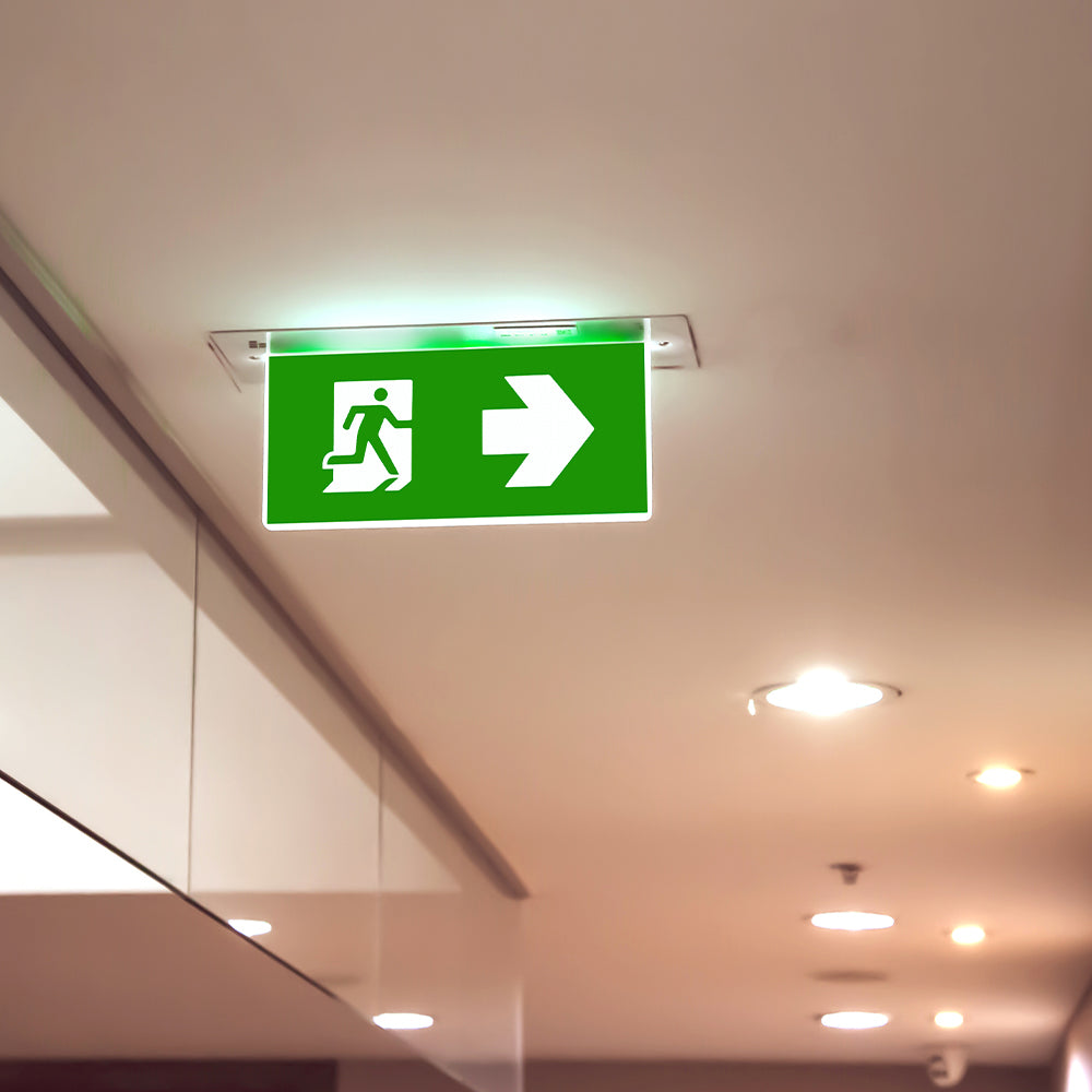 Braytron LED Einbau Fluchtweg Notleuchte Notlicht Fluchtwegleuchte Notausgang Notbeleuchtung 3W