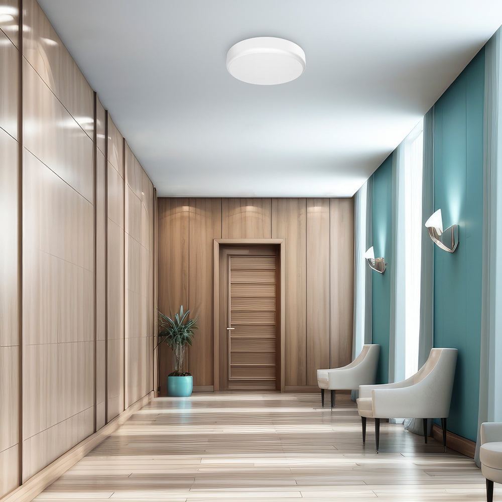 LED Deckenleuchte mit Notlicht Bewegungsmelder 4CCT Farbwahl 10W 20W IP54 Akku bis 4 Stunden
