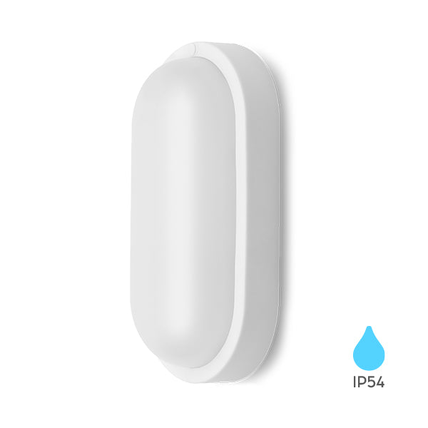 Braytron LED 8W Wand Decken Leuchte Feuchtraumleuchte Keller Außen Flur Garage 6500K IP54