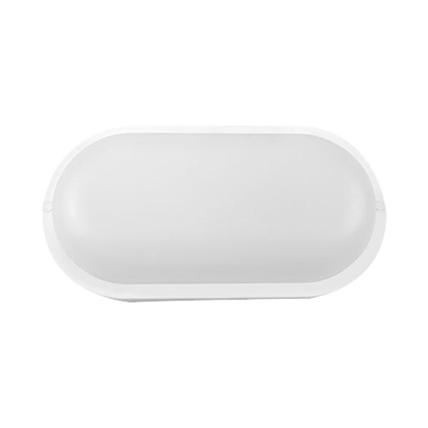 LED 18W Wand Decken Leuchte Oval Feuchtraumleuchte Weiß Außen Garage 6500K/ IP54