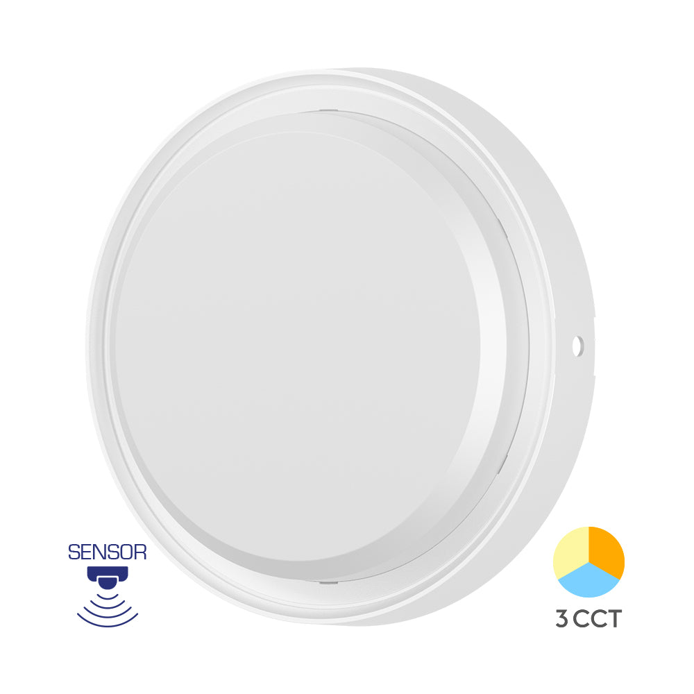 Braytron LED Wandleuchte Deckenleuchte Bewegungsmelder Sensor 18W IP65 3in1 Außenleuchte weiß