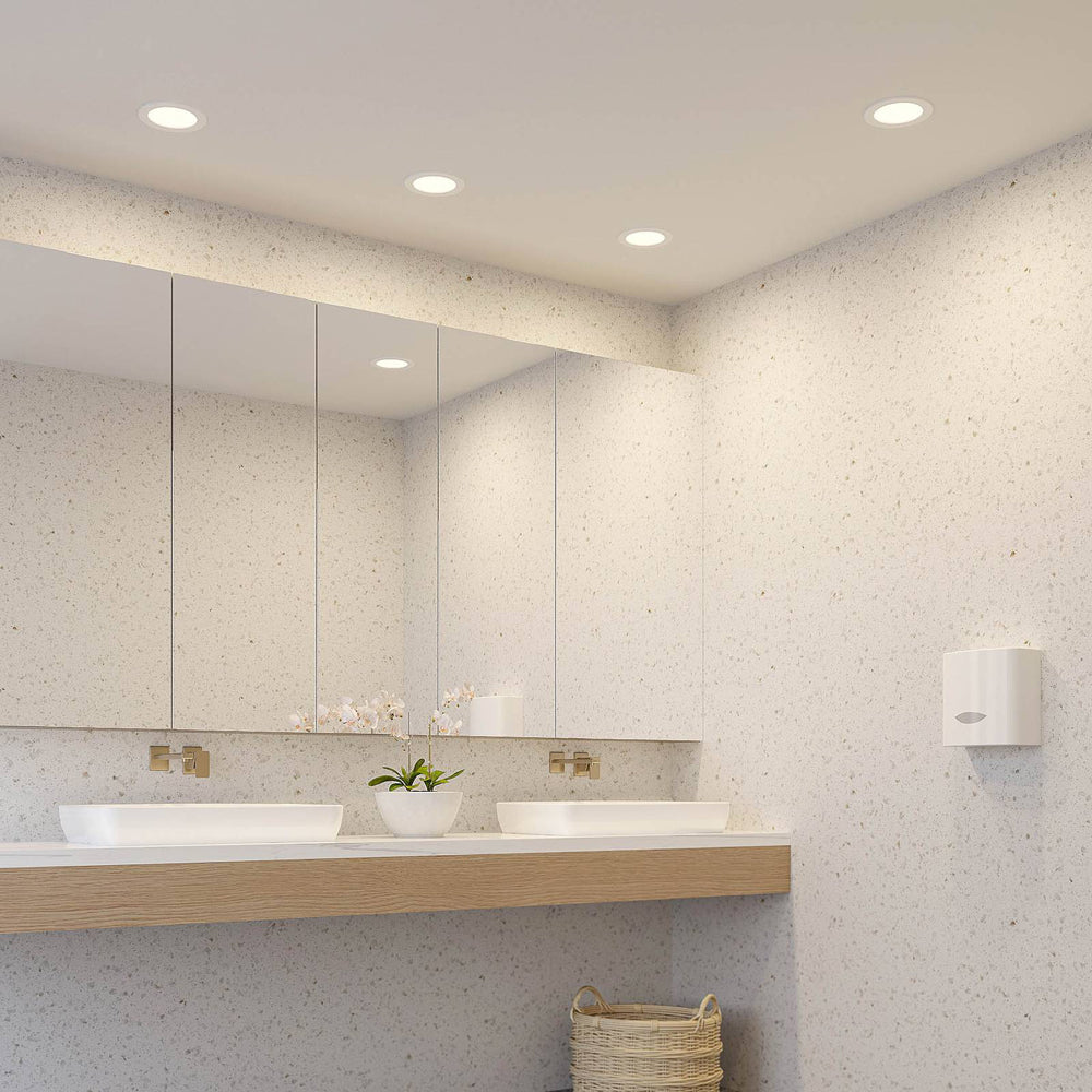 Braytron  LED 9W Einbaustrahler 68mm IP54 3CCT Feuchtraum Deckenstrahler Spot Badezimmer Schwarz