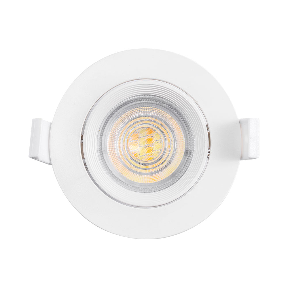 LED Rund 7W Dimmbar Einbaustrahler schwenkbar 3in1 CCT Spot 650lm Warmweiß - Kaltweiß