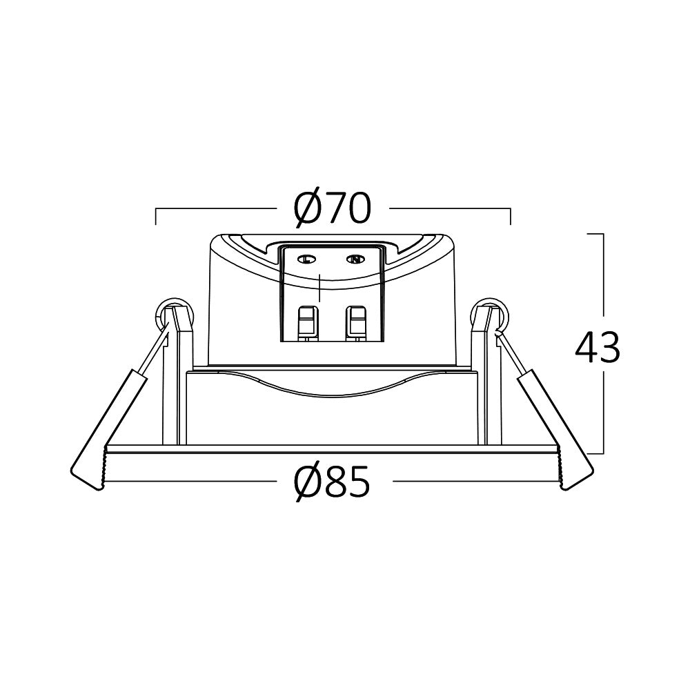 LED Rund 7W Dimmbar Einbaustrahler schwenkbar 3in1 CCT Spot 650lm Warmweiß - Kaltweiß