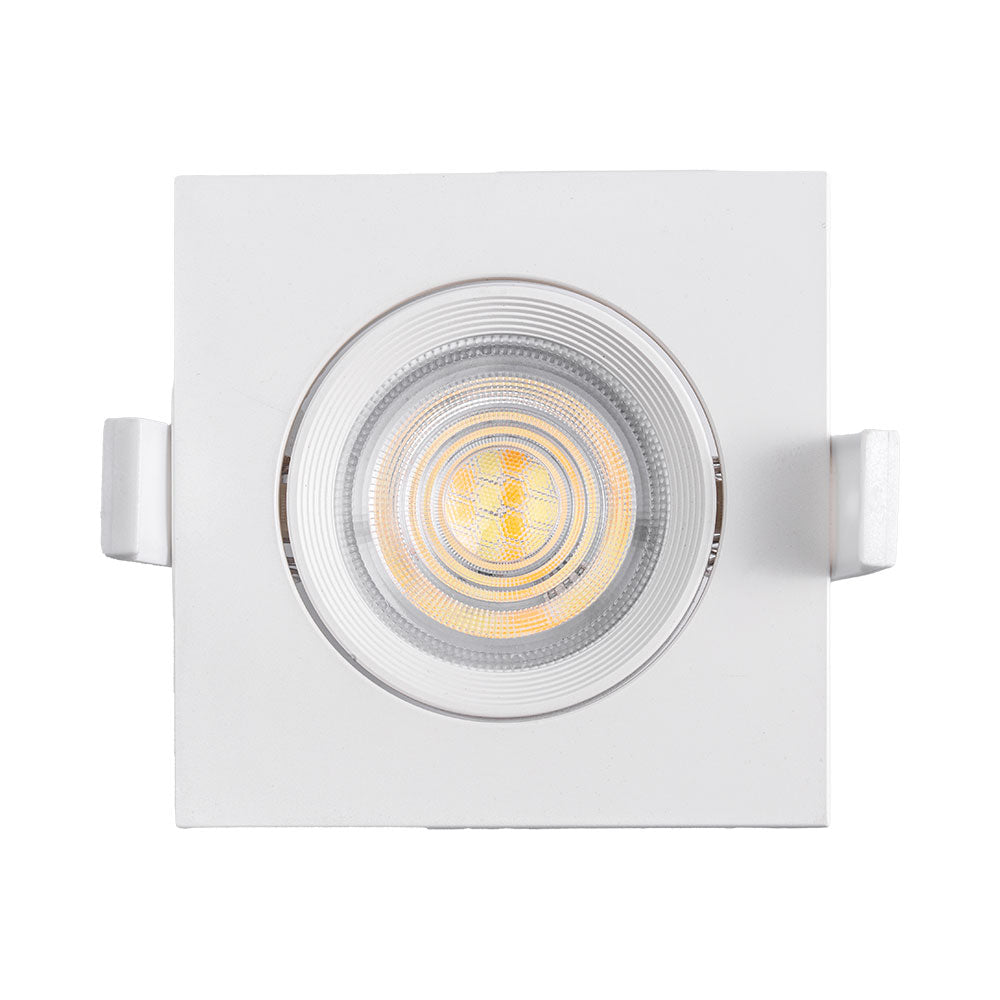 LED Eckig 7W Dimmbar Einbaustrahler schwenkbar 3in1 CCT Spot 650lm Warmweiß - Kaltweiß