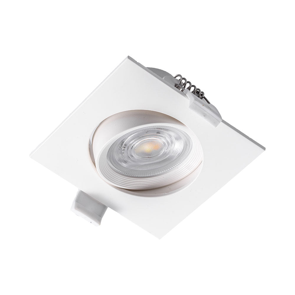 LED Eckig 7W Dimmbar Einbaustrahler schwenkbar 3in1 CCT Spot 650lm Warmweiß - Kaltweiß