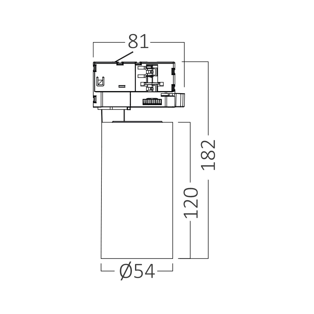 Braytron 3-Phasen LED Schienenstrahler 15W 3CCT 3000-6000K weiß dreh- und schwenkbar Spot