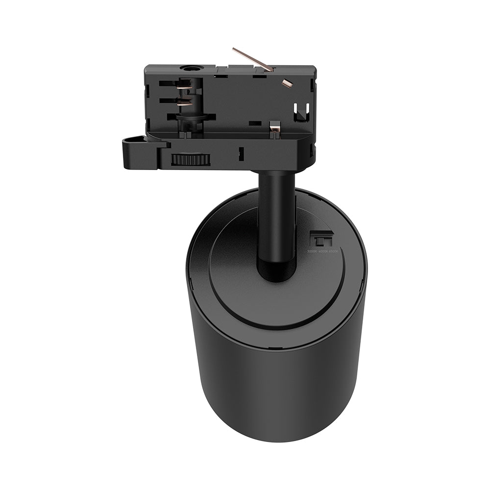 Braytron 3-Phasen LED Schienenstrahler 30W 3CCT 3000K-6000K Schwarz dreh- und schwenkbar