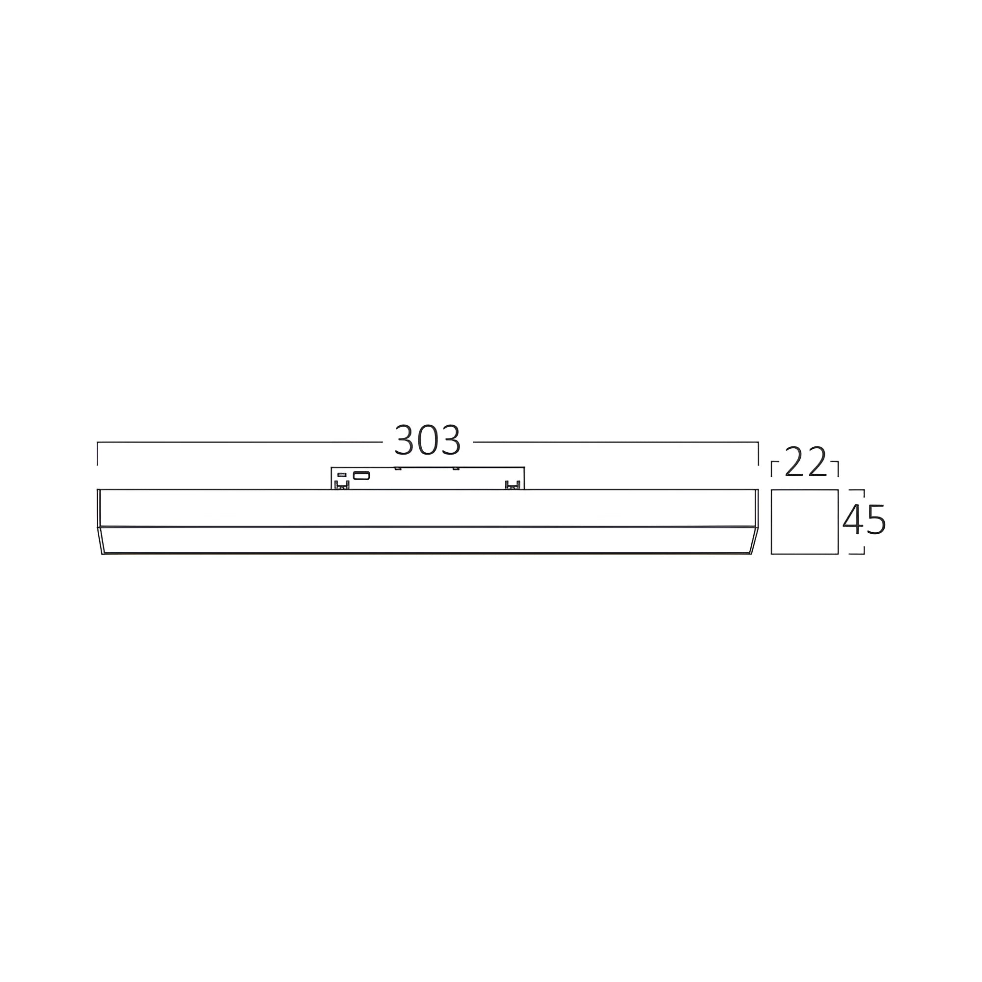 Braytron LED Magnet-Schienenleuchte 48V Linear 10W 3CCT 120° – 30 cm, Schwarz