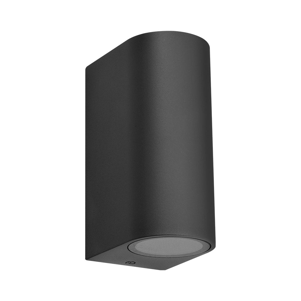 LED Wandleuchte Außen Anthrazit Rund GU10 Down &Down Außenwandleuchte Wandlampe IP44