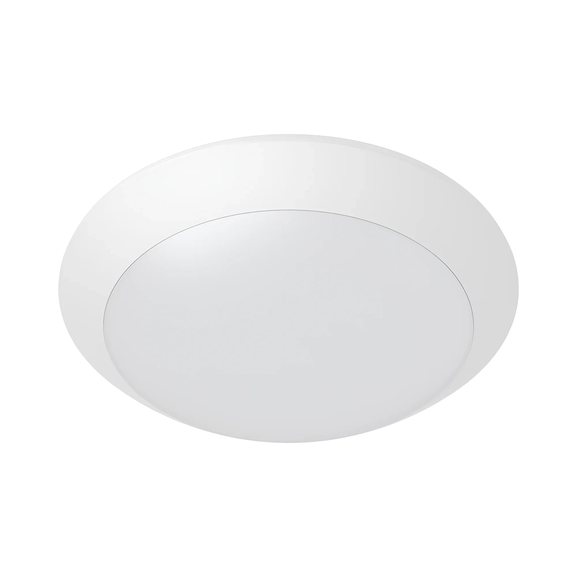 Braytron Außen-Deckenleuchte IP65 Ø265 mm E27 mit Sensor – Weiß