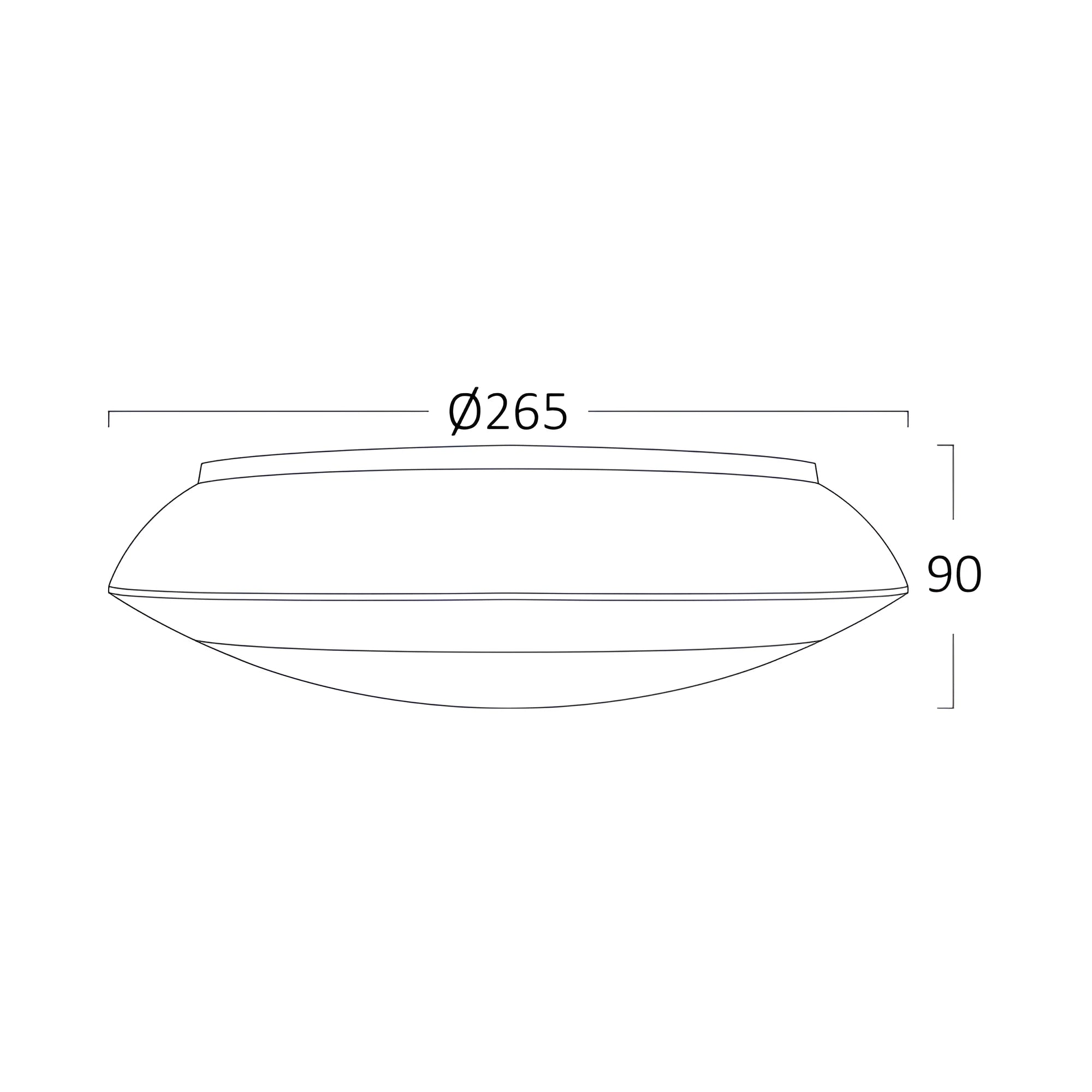 Braytron Außen-Deckenleuchte IP65 Ø265 mm E27 mit Sensor – Weiß