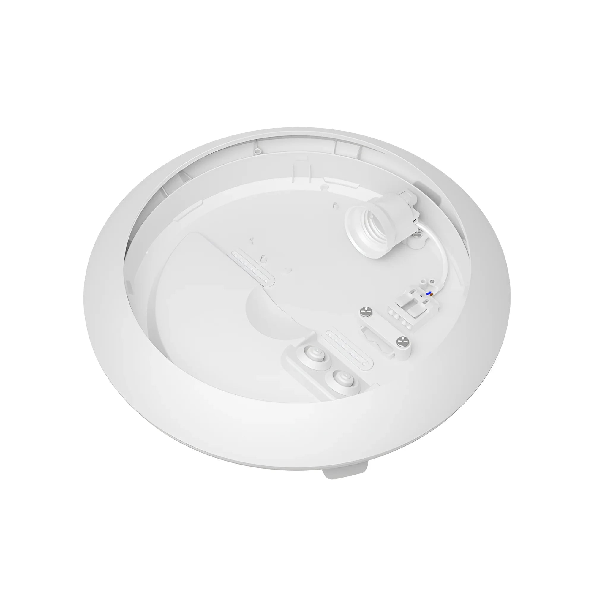 Braytron Außen-Deckenleuchte IP65 Ø265 mm E27 mit Sensor – Weiß