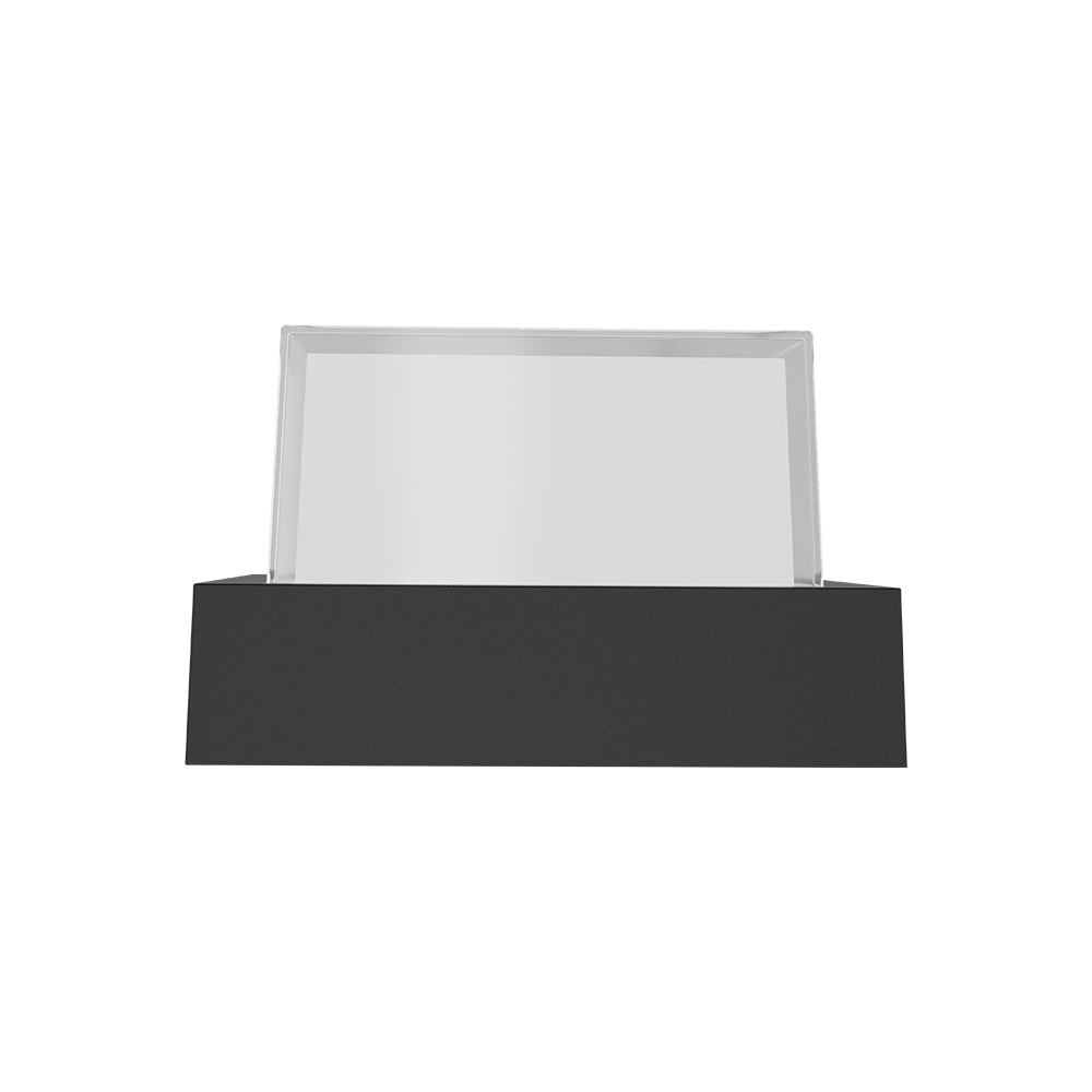 Braytron LED 15W Eckig Wandleuchte Außenwandleuchte Balkon Eingang Treppenhaus 3000K warmweiß schwarz IP65