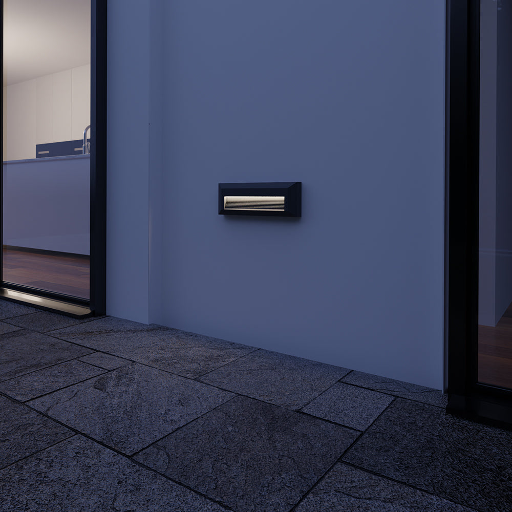 LED Weiße Wandleuchte indirekt Außen IP65 – 3W | 3in1 Farbtemperatur | Stufen & Treppenbeleuchtung