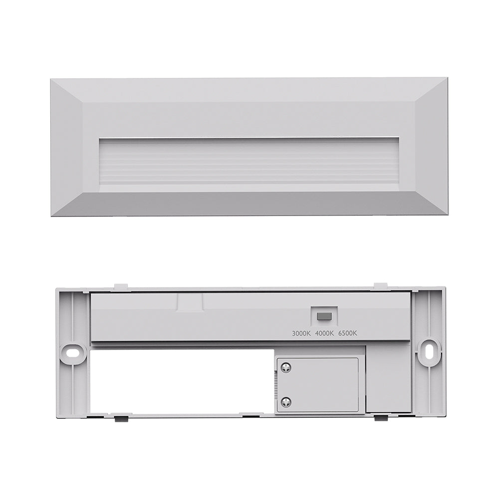 LED Weiße Wandleuchte indirekt Außen IP65 – 3W | 3in1 Farbtemperatur | Stufen & Treppenbeleuchtung