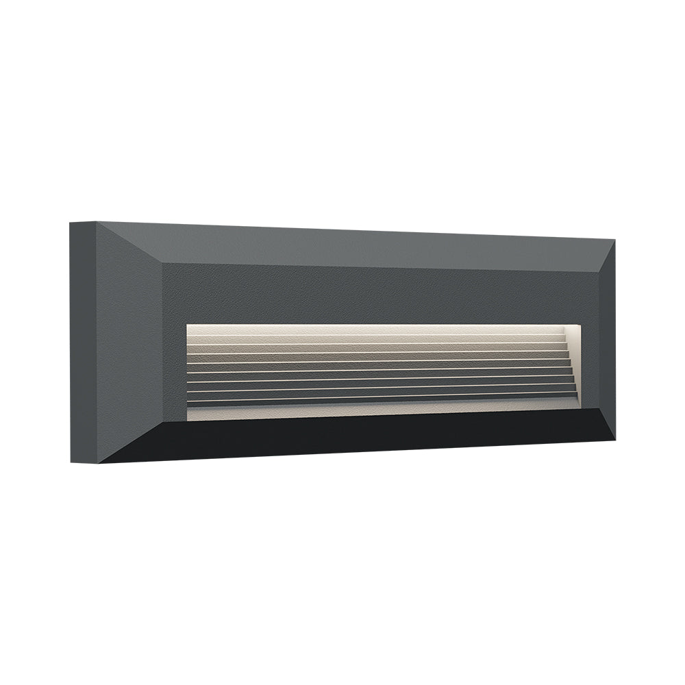 LED schwarze Wandleuchte indirekt Außen IP65 – 3W 3in1 Farbtemperatur | Stufen & Treppenbeleuchtung