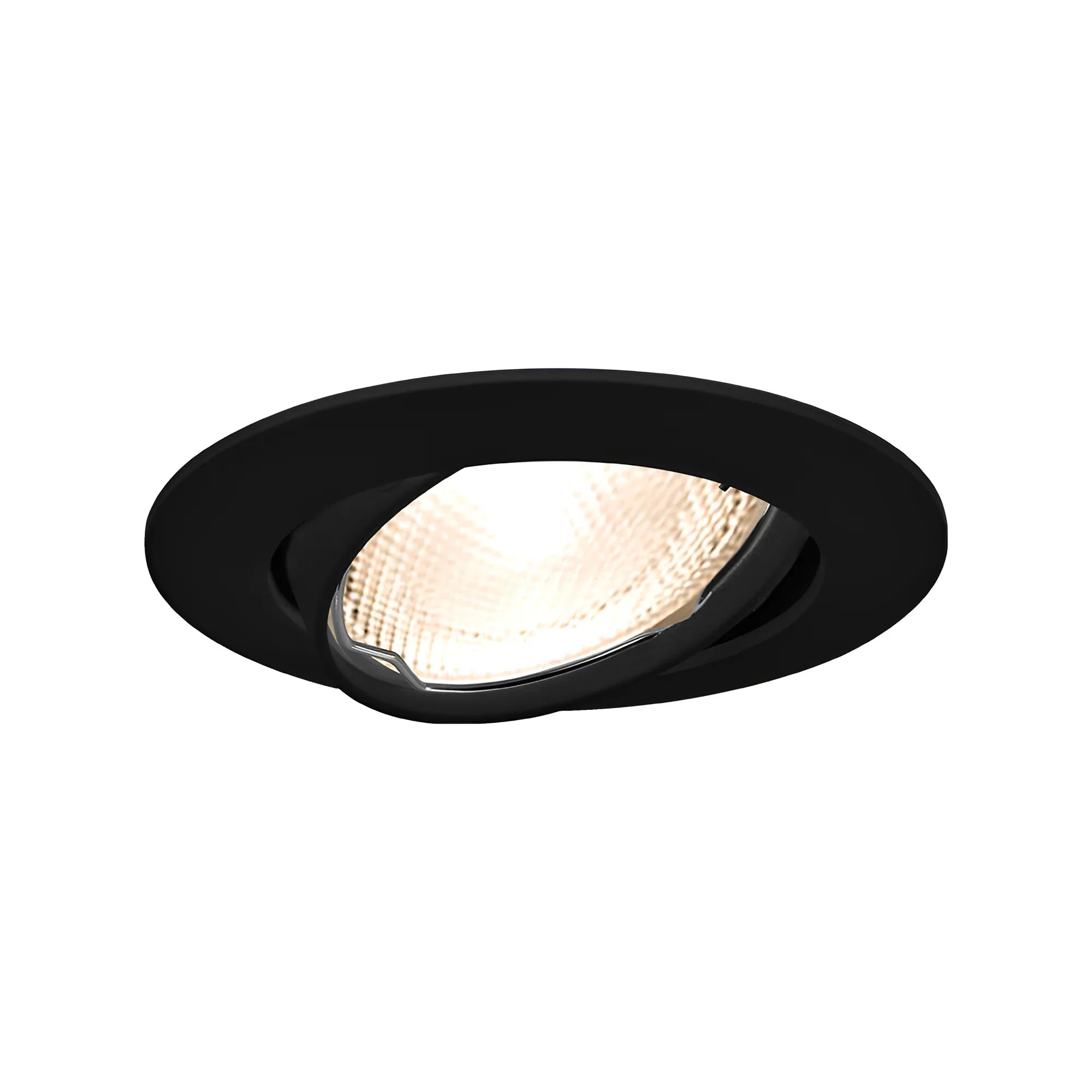 Braytron LED Einbaurahmen GU10 rund IP20 Aluminium Ø82 mm – Schwarz