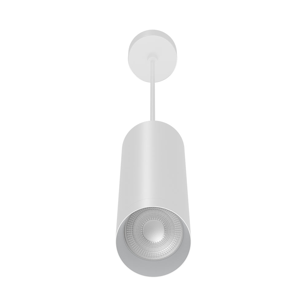 Braytron LED moderne Pendelleuchte zylindrisch Aluminium GU10 weiß Hängelampe Küche Theke Ø60X250mm