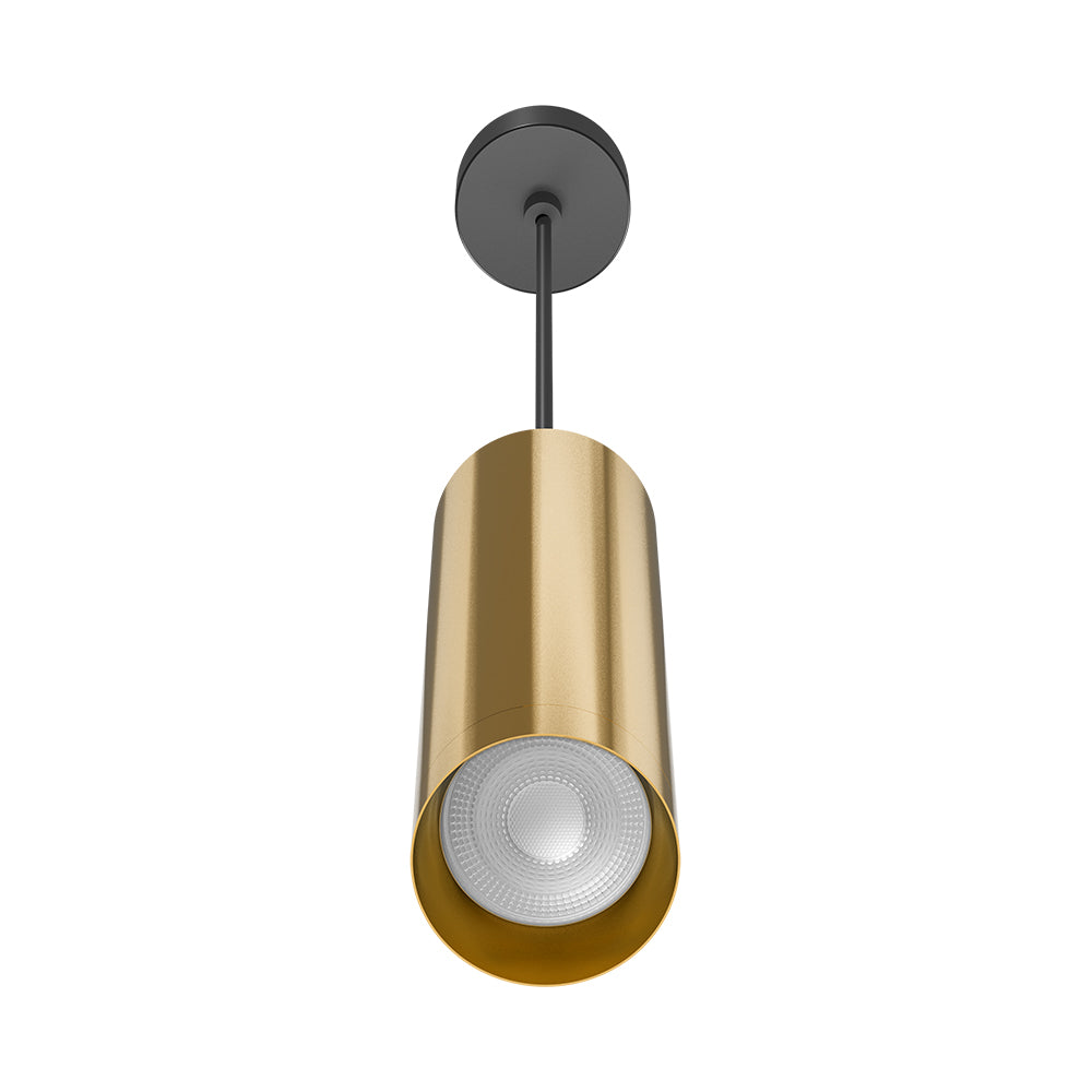 Braytron LED moderne Pendelleuchte zylindrisch Aluminium GU10 gold Hängelampe Küche Theke Ø60X250mm