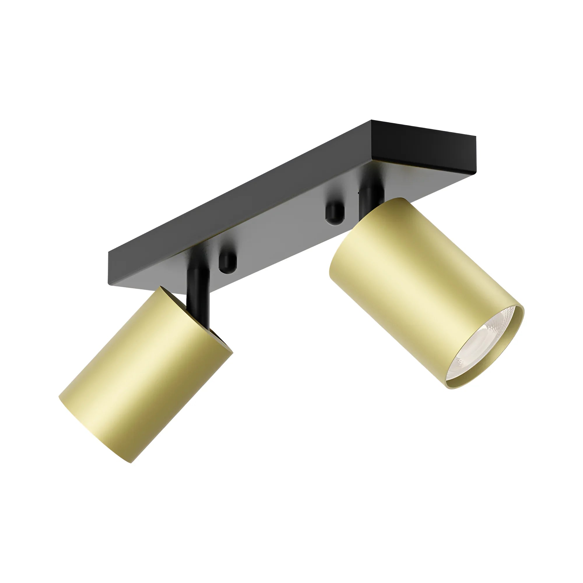 Braytron LED Deckenstrahler 2-flammig GU10 Aufbau-Spot Aluminium – Gold