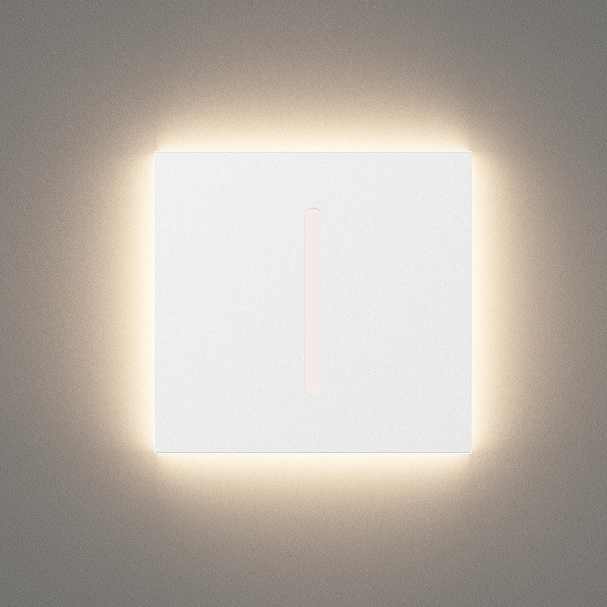 Braytron Abdeckung für LED-Treppenleuchte eckig 80×80 mm – Weiß