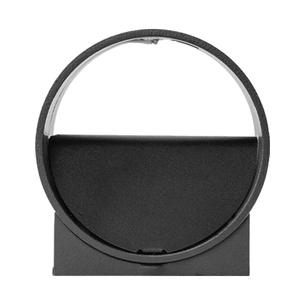Braytron LED Wandleuchte Schwarz Rund up&down Außenwandleuchte Wandlampe IP20 8W Warmweiß