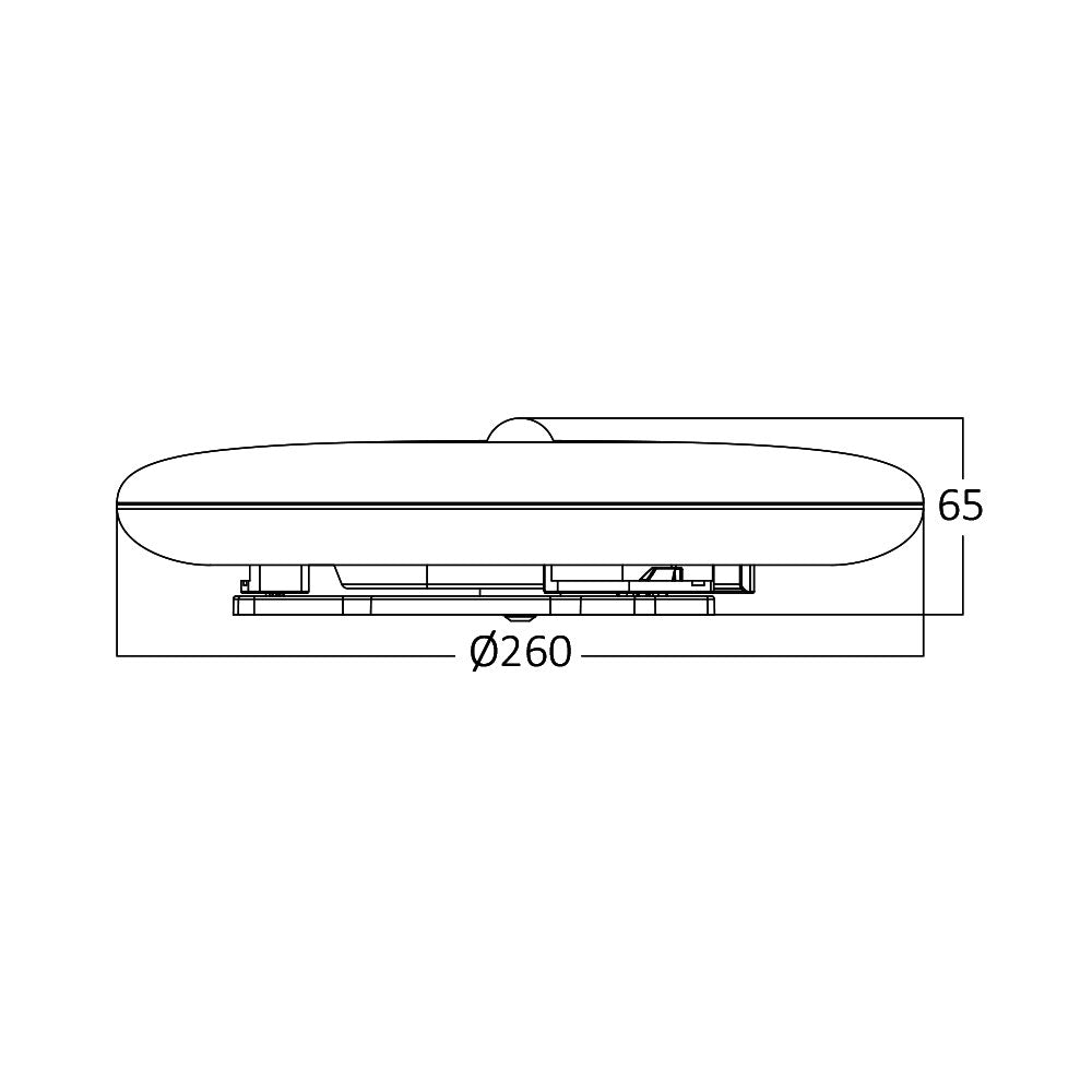 LED Deckenleuchte Ø26cm Sensor Bewegungsmelder Deckenlicht Bad rund 18W IP44 6500K
