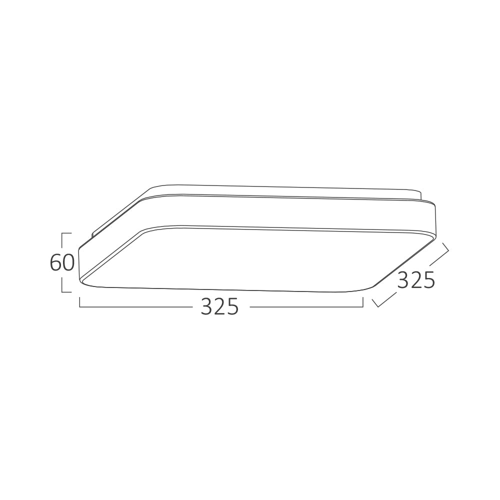 LED Deckenleuchte, Deckenlicht Eckig 24W mit Sternenhimmel-Effekt, 3IN1 Farbtemperatur, 2450 Lumen