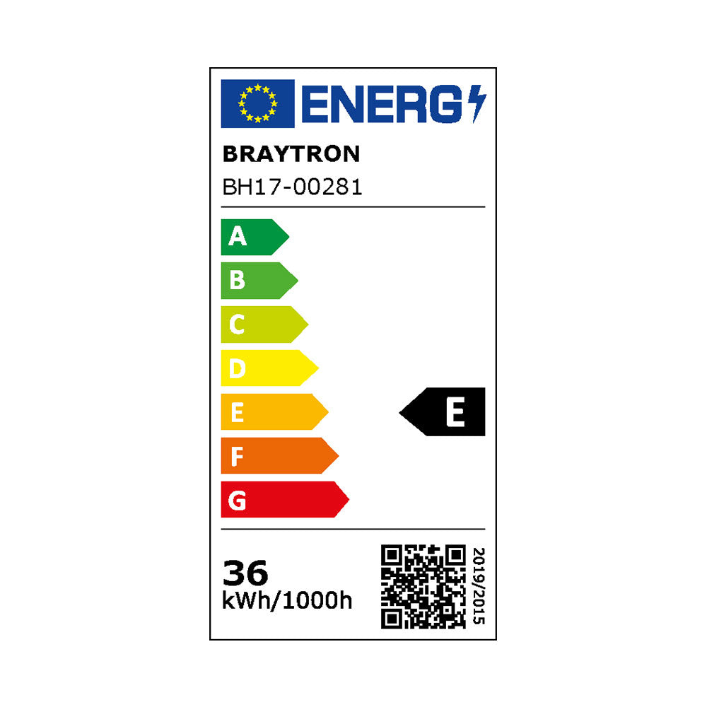Braytron LED Deckenleuchte 36W Warmweiß Neutralweiß Kaltweiß 3CCT 3200 lm Rund Schwarz Aluminium IP20