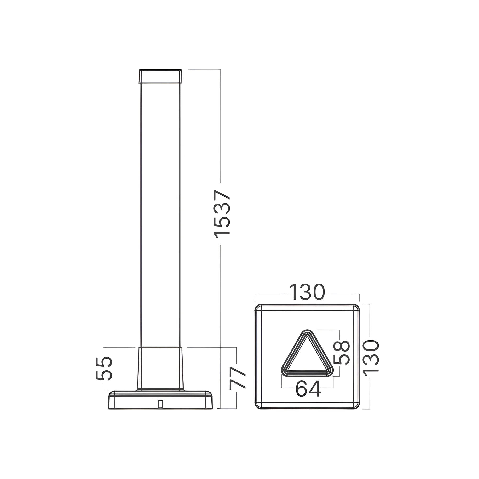 Braytron RGBW LED-Stehlampe 8W 154cm dimmbar – Weiß
