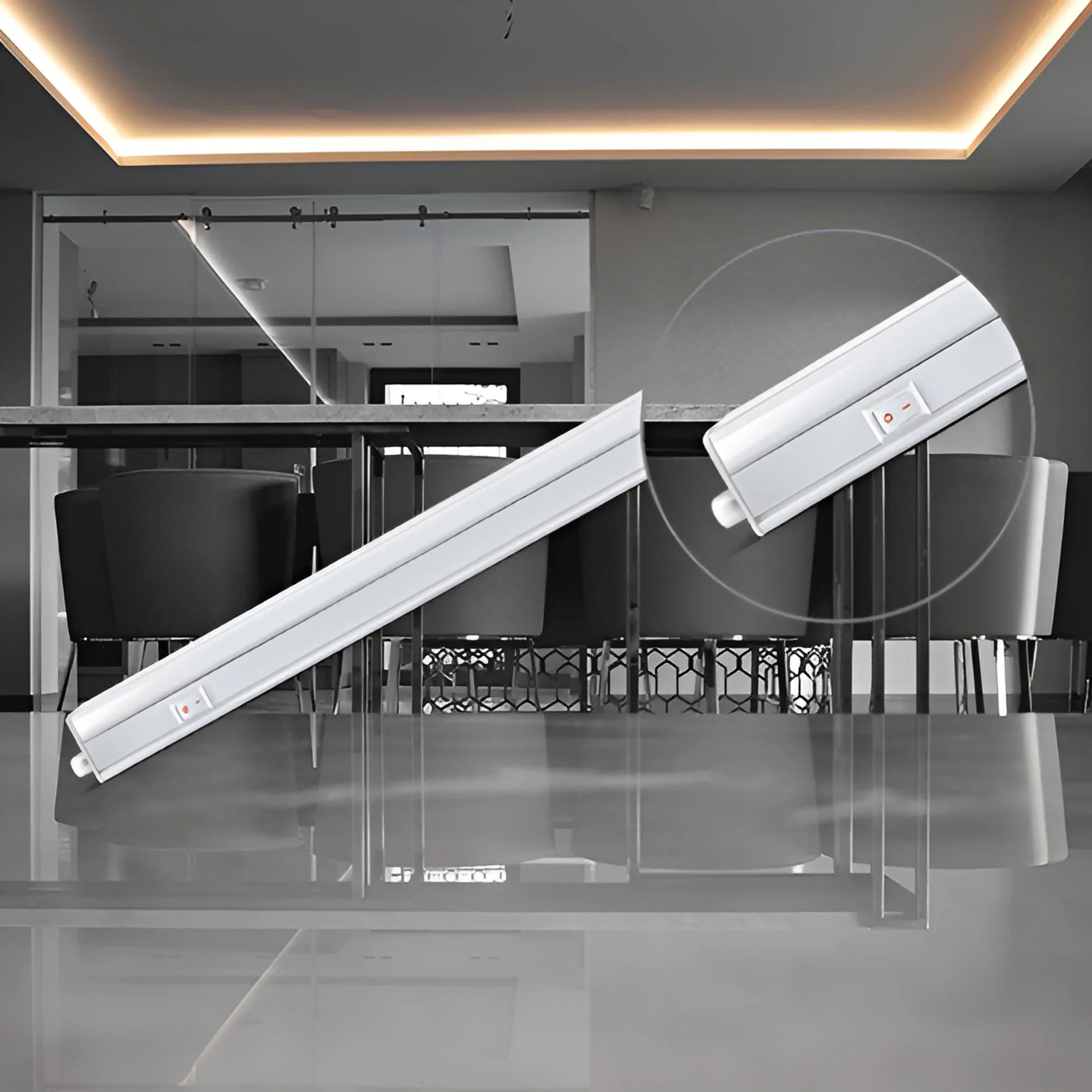 Braytron LED Lichtleiste Unterbauleuchte 4W 3000K 31 cm erweiterbar – Weiß