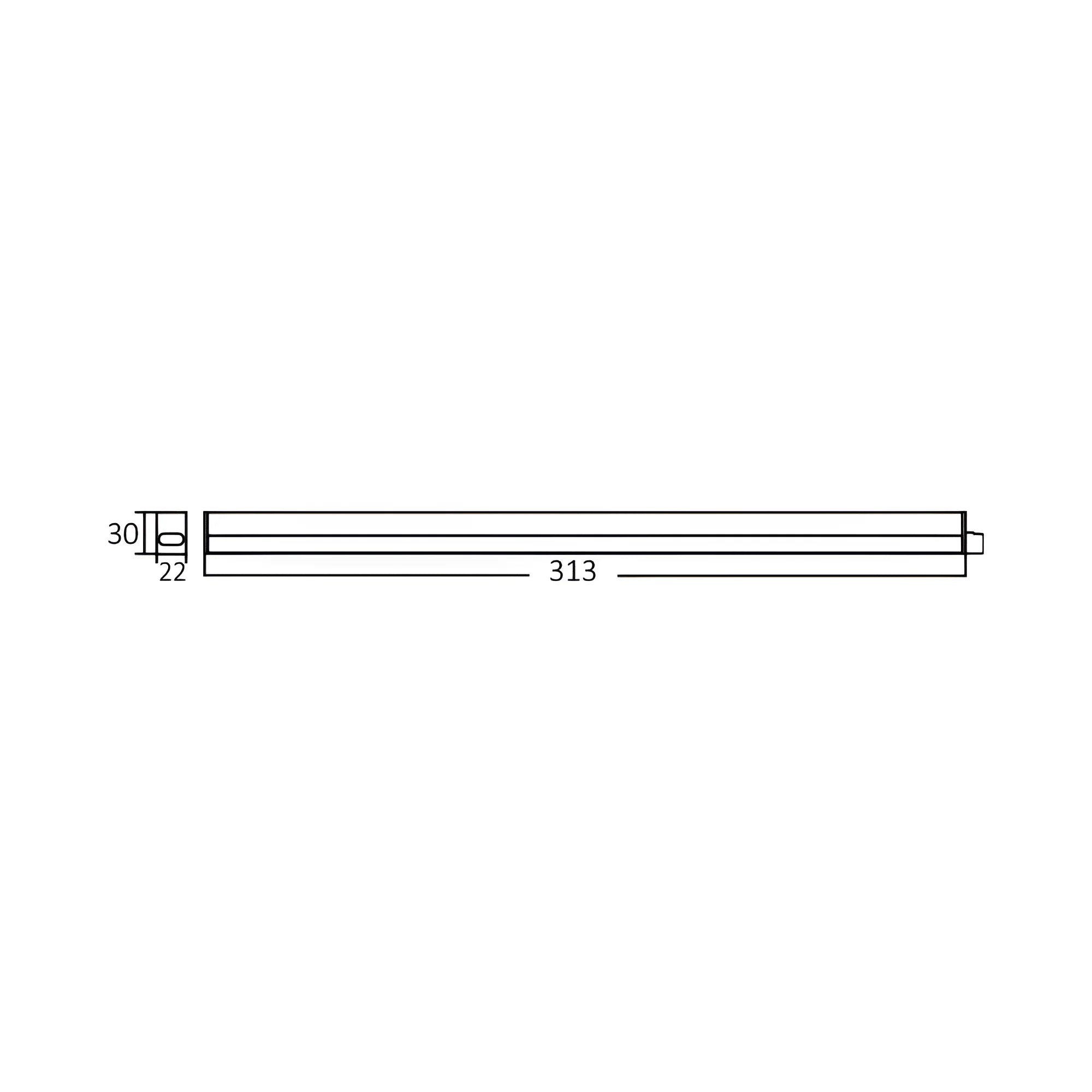 Braytron LED Lichtleiste Unterbauleuchte 4W 3000K 31 cm erweiterbar – Weiß