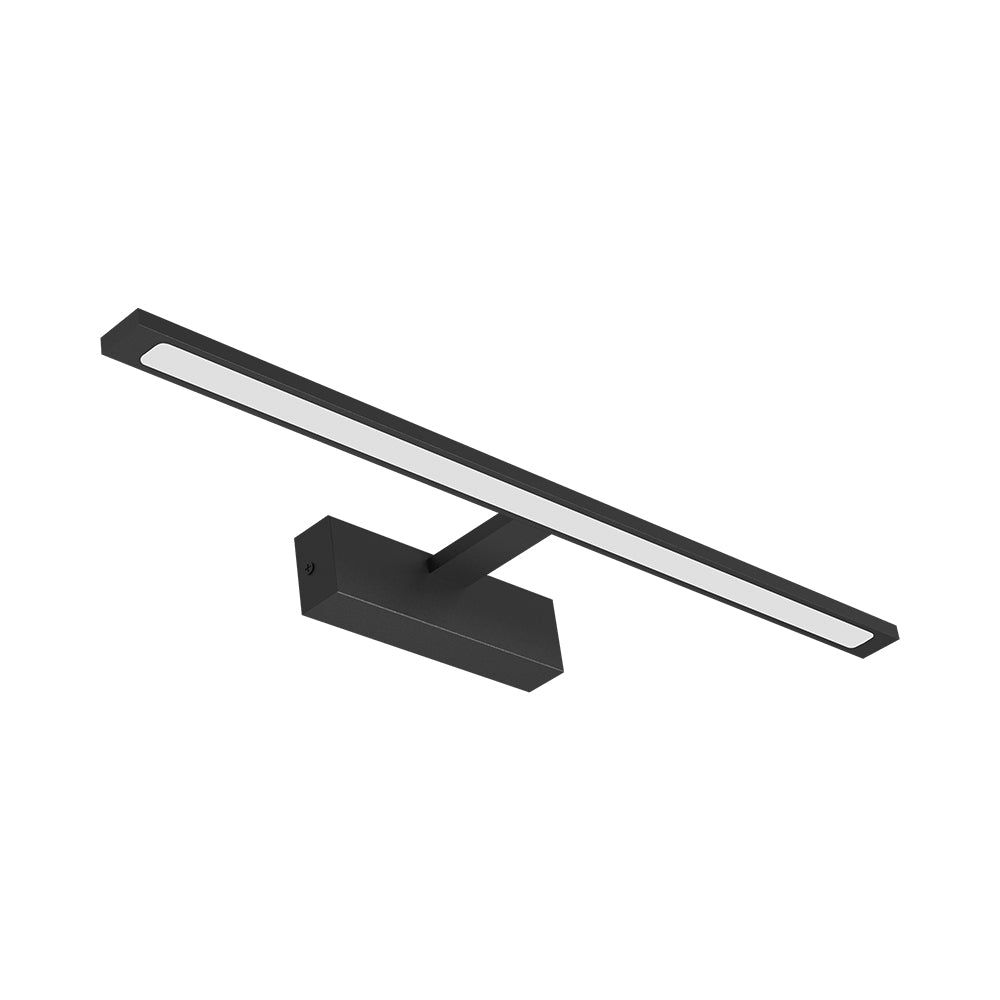 Braytron LED 12 Watt 60 Spiegelleuchte Badlampe 3CCT IP44 900 Lumen Wandlampe Schwarz