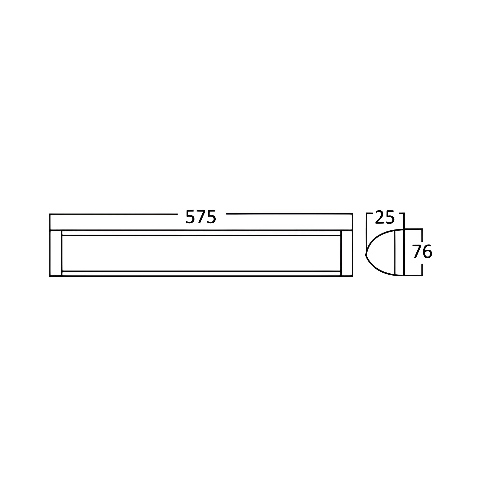 Braytron LED-Lichtleiste 18W 6500K kaltweiß 1800 lm 600 mm – Weiß