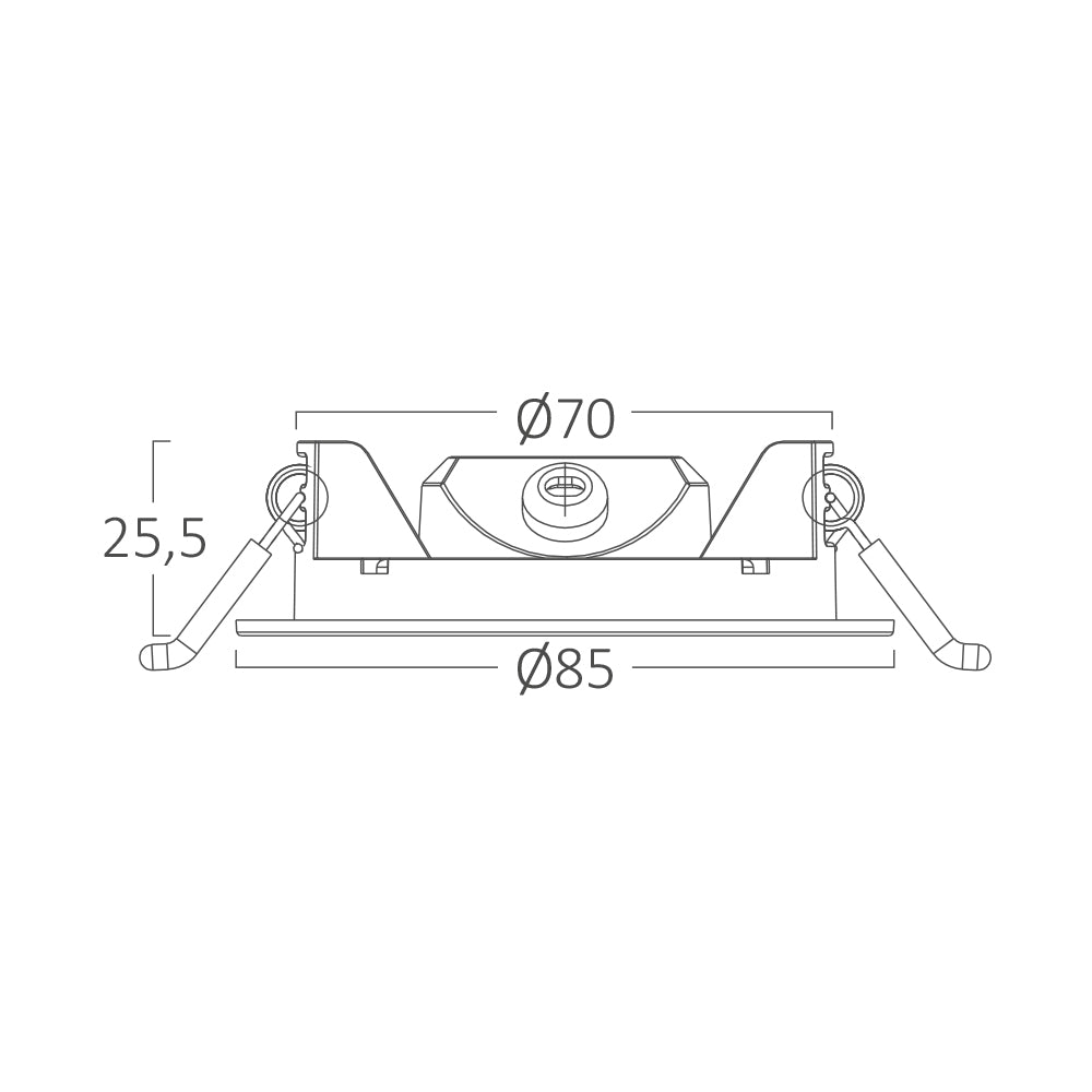 3W LED Einbaustrahler Deckenspot Ultra Flach Einbauleuchte Einbauspot 230V IP40 6500K Kaltweiß
