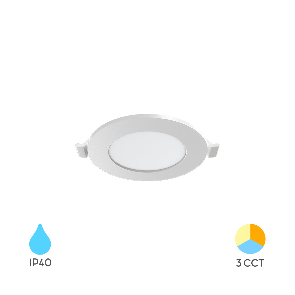 Braytron Ultraslim LED Einbaustrahler 3W Weiß Ø85mm 3CCT 230V 220 Lumen IP40 Einbauspots 68mm