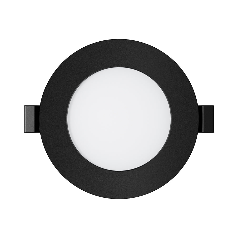 Braytron 3W LED Panel Einbauspot Einbaustrahler Deckenstrahler Flach IP40 4in1 CCT 3in1 schwarz