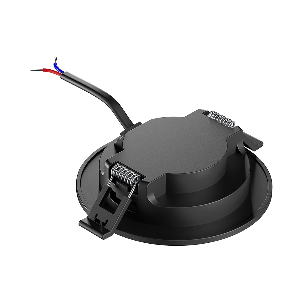 Braytron 3W LED Panel Einbauspot Einbaustrahler Deckenstrahler Flach IP40 4in1 CCT 3in1 schwarz