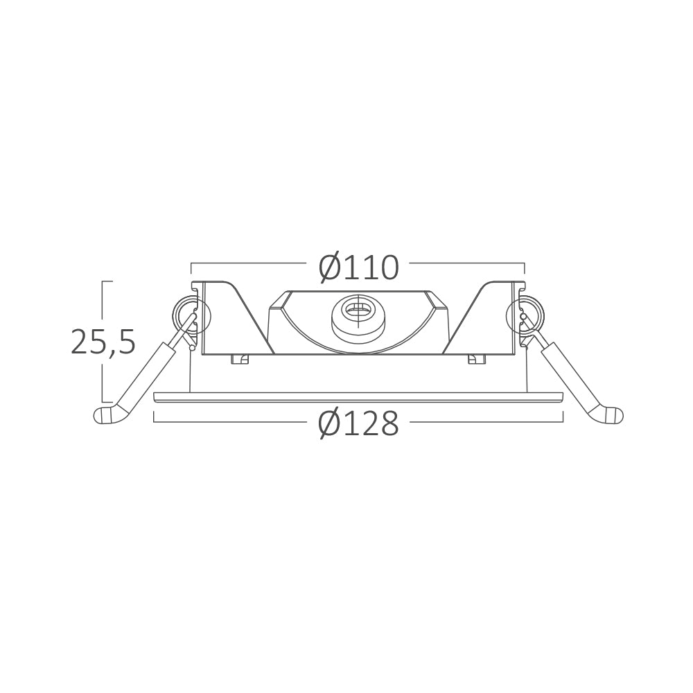 6W LED Einbaustrahler Deckenspot Ultra Flach Einbauleuchte Einbauspot 230V IP40 4000K Neutralweiß