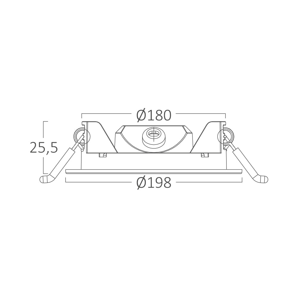 15W LED Panel Einbaustrahler Deckenspot Ultraflach Einbauleuchte Einbauspot 230V IP40 6500K Kaltweiß