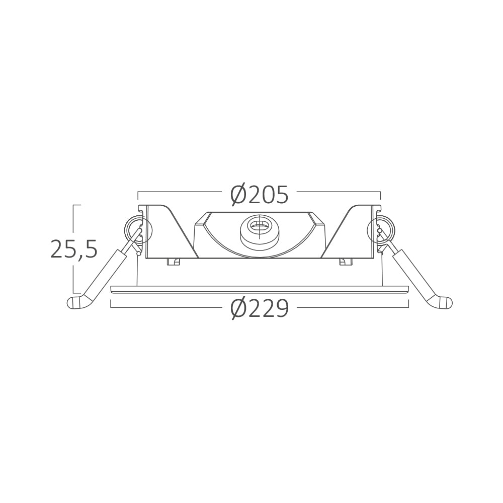 18W LED Einbaustrahler Deckenspot Ultra Flach Einbauleuchte Einbauspot 230V IP40 4000K Neutralweiß
