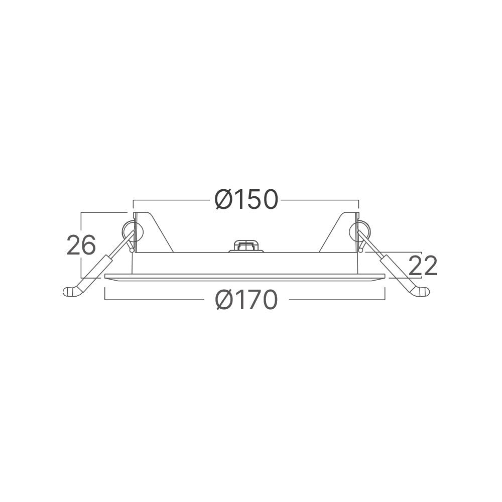 Braytron 12W LED Panel Dimmbar Einbauspot Einbaustrahler Deckenstrahler Flach IP40 CCT 3in1 schwarz