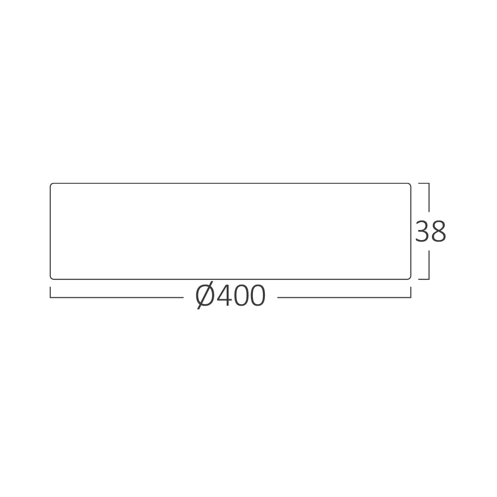 Braytron Rund 36W LED Deckenleuchte Deckenlicht Aluminiumrahmen Rund Ø40cm 4000K Neutralweiß