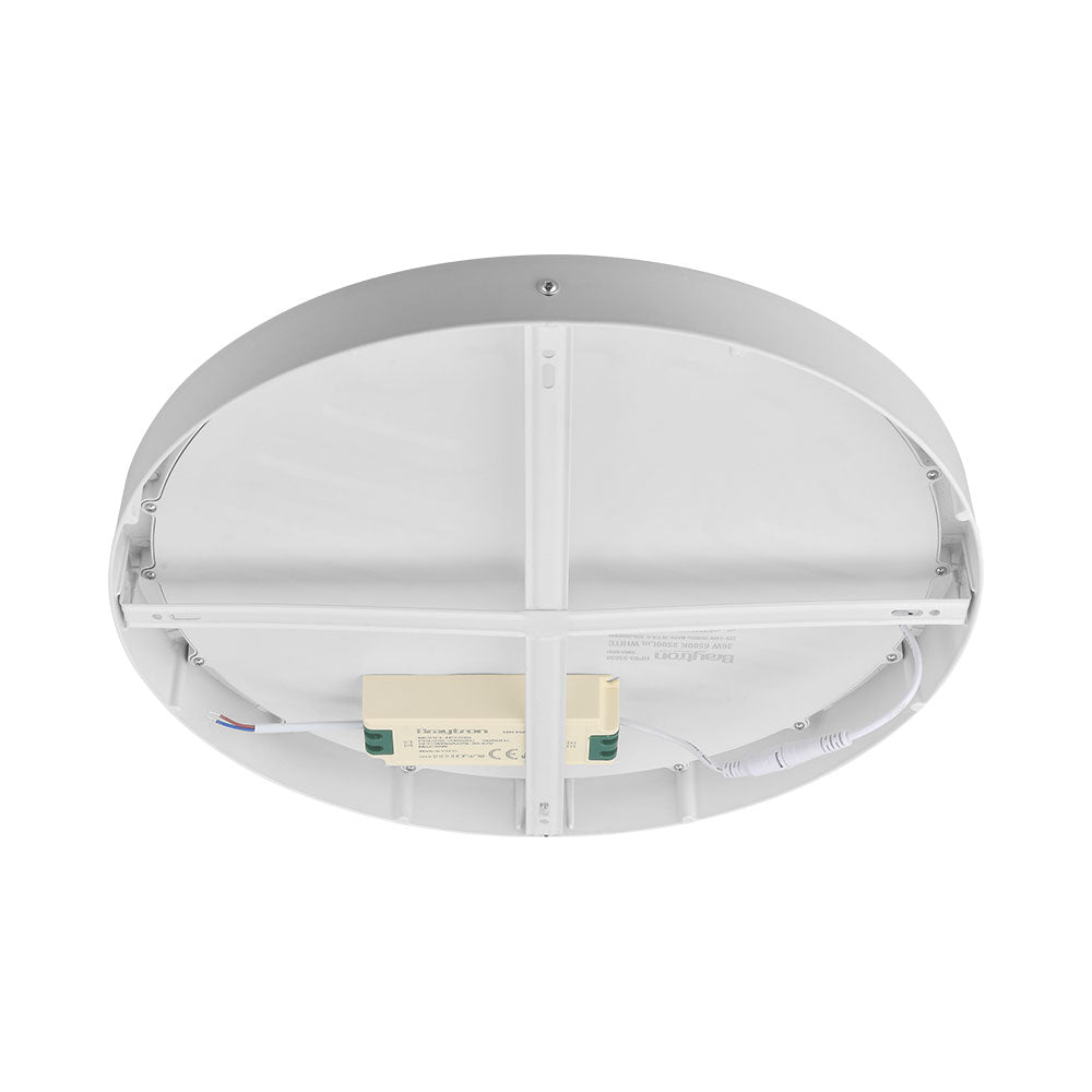 Braytron Rund 36W LED Deckenleuchte Deckenlicht Aluminiumrahmen Rund Ø40cm 6500K Kaltweiß