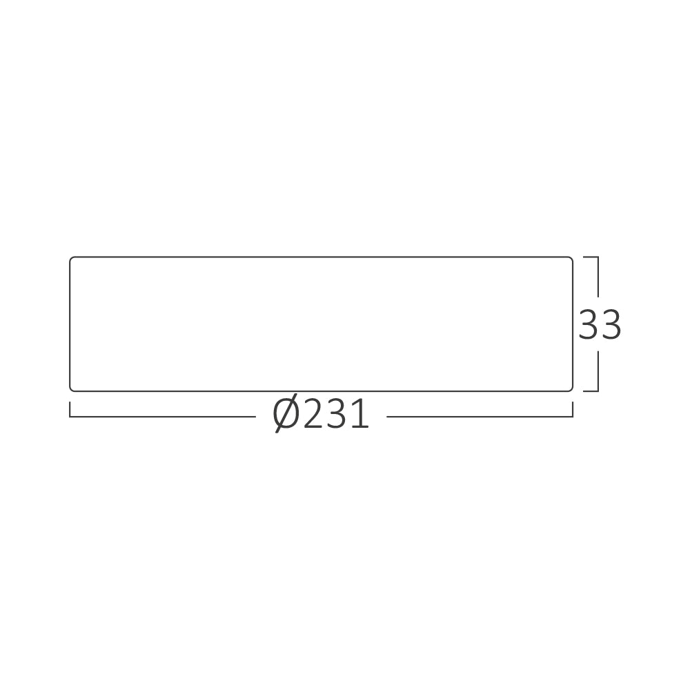 LED Aufbau Deckenleuchte Deckenlicht  Rund 18W 1760LM 6500K, Ø23cm Ultra Slim LED Panel