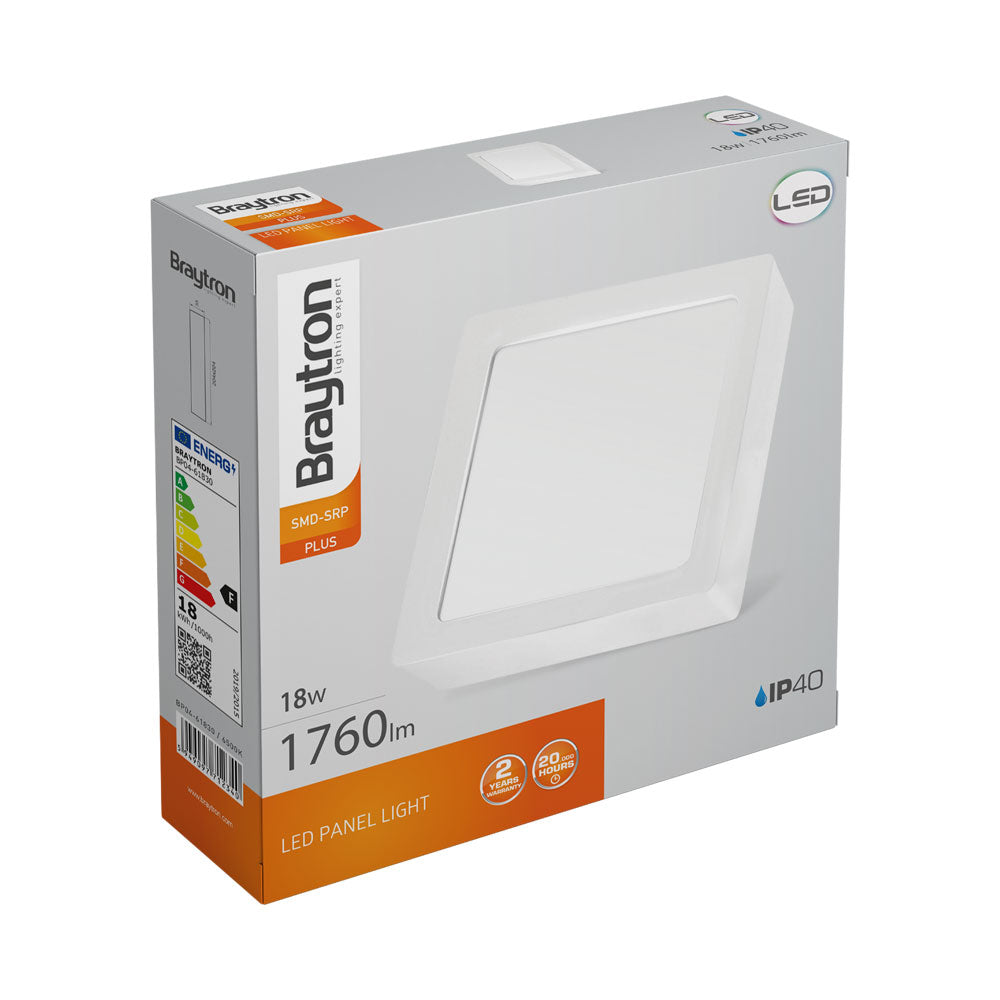 LED Aufbau Deckenleuchte Deckenlicht Eckig 18W 1760LM 6500K, 20X20cm Ultra Slim LED Panel